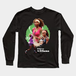 Serena Williams Cartoon Anime Long Sleeve T-Shirt